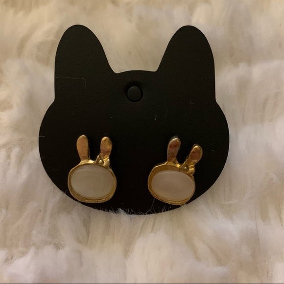 3 for 10 EARRINGS - white bunny 🐰 - Picture 3 of 3
